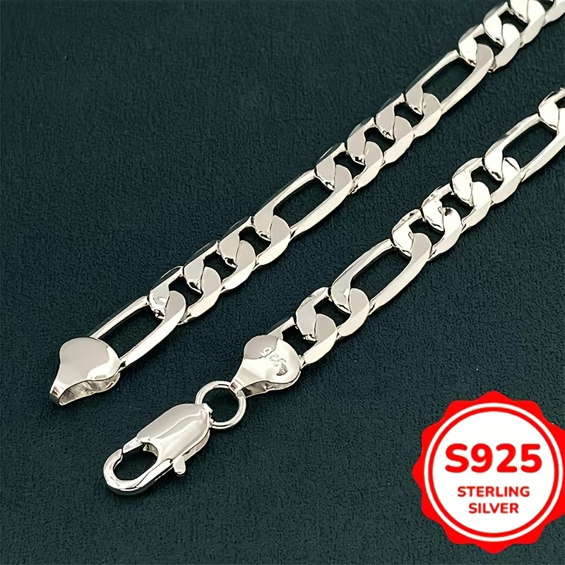 Lobster Clasp Silver - สร้อยคอเงินแท้ 925 สำหรับผู้ชาย ขายส่ง ขนาด 2/4/6/8/10/12
