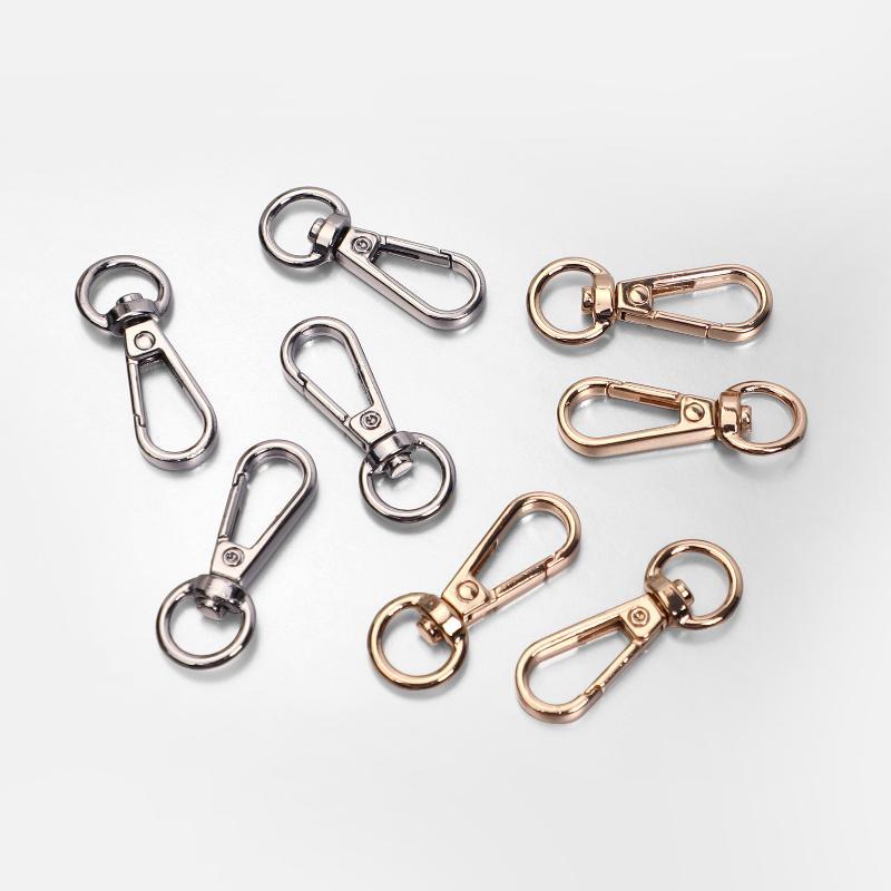 Lobster Clasp Silver - ตะขอเกี่ยวแบบหมุนได้ 2 ชิ้น สีทองและสีเงิน พร้อมตัวล็อกแบบกด แข็งแรง