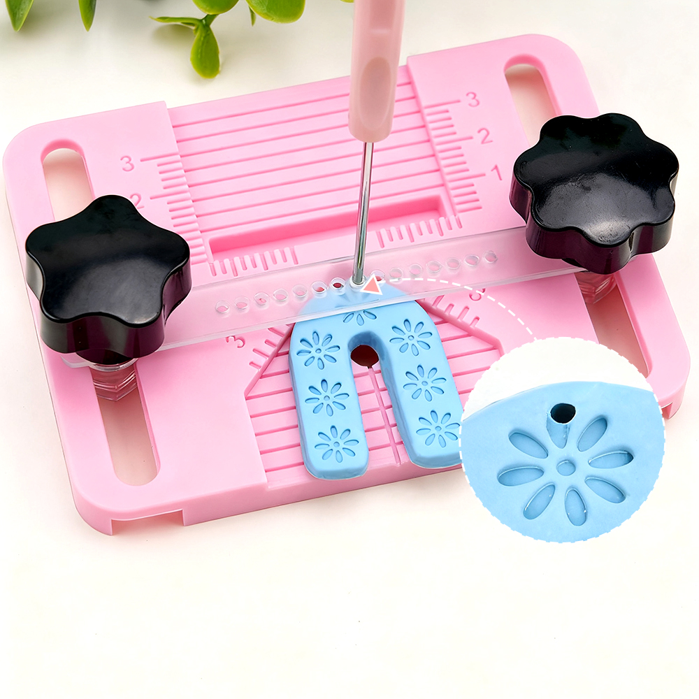 Jewelry Making Drill - ชุดเครื่องมือเจาะรูสำหรับทำต่างหูจากดินโพลิเมอร์ พร้อมด้ามจับกันลื่น สำหรับงาน DIY ทำต่างหูดินโพลิเมอร์