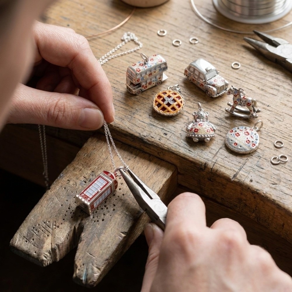 จี้การ์ตูนสแตนเลสสตีลน่ารัก จิ - Jewelry Making London บทวิจารณ์และราคา