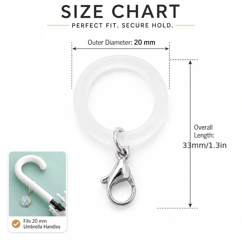5/10 ชิ้น ห่วงซิลิโคนสำหรับด้า - Lobster Clasp Silver บทวิจารณ์และราคา