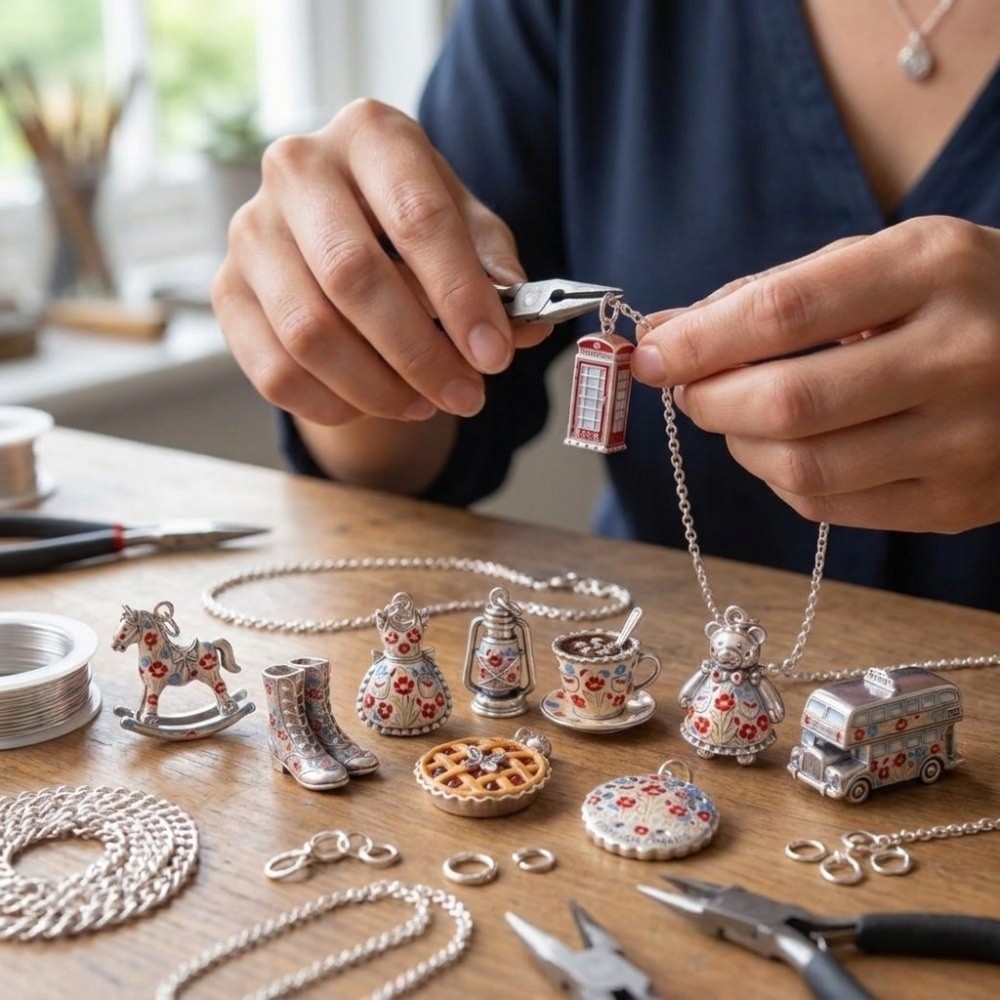 จี้การ์ตูนสแตนเลสสตีลน่ารัก จี - Jewelry Making London บทวิจารณ์และราคา