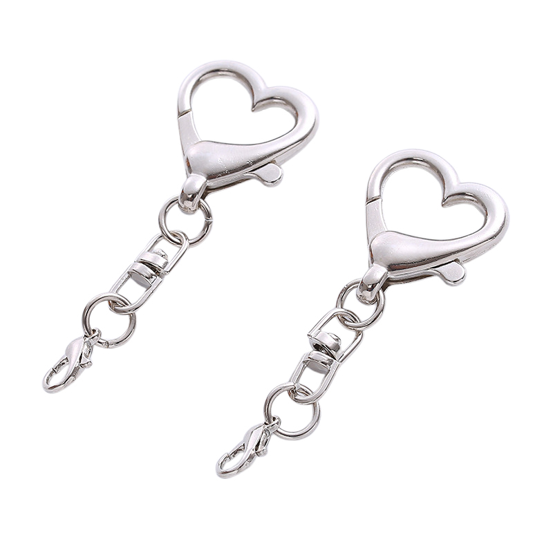 10/20/50 ชิ้น ตัวล็อครูปหัวใจโ - Lobster Clasp Silver บทวิจารณ์และราคา