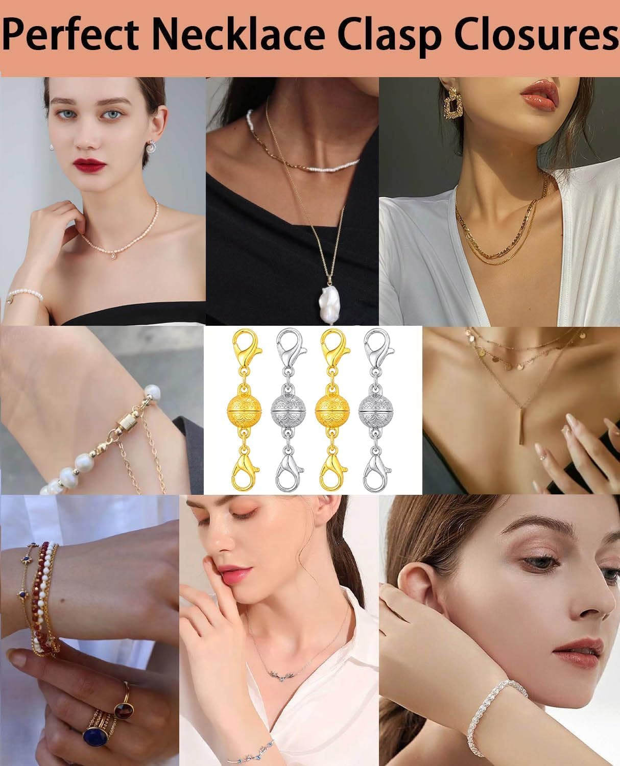 ตัวล็อคสร้อยคอแบบแม่เหล็ก พร้อ - Lobster Clasp Silver บทวิจารณ์และราคา